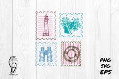 Vintage Sea Life Aesthetic Stamp Product Image 3