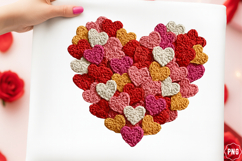 weatercolor Valentine heart clipart Product Image 1