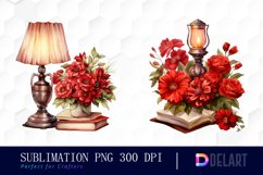 Lightand Dark Academia Watercolor Sublimation Clipart Product Image 1