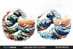 Tsunami Clipart Sublimation Clipart Product Image 1