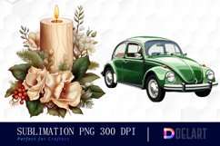 Watercolor Green Spring Clipart, Sublimation PNG Product Image 1