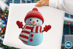 Christmas Whimsical Snowman Clipart Bundle / 28 Png Design Product Image 11