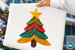 Crochet Yarn Christmas Tree PNG sublimation Bundle/31 design Product Image 6