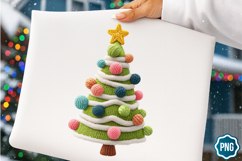 Crochet Yarn Christmas Tree PNG sublimation Bundle/31 design Product Image 15