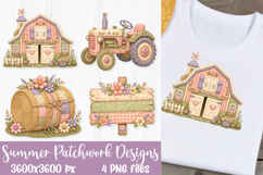 Pastel Summer Patchwork Sublimation PNGs Product Image 4