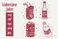 valentine juice, food, drink, sweet, love svg and sublim Product Image 1