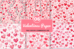 Valentines Themed Digital Papers Product Image 1