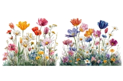 14 Watercolor Wildflower Clipart Bundle, Botanical Flowers Product Image 2