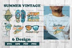 6 Summer vintage svg, png, eps, pdf, dxf Product Image 1