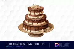 Watercolor Vintage Chocolate PNG Clipart Product Image 1