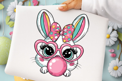 Easter Bunny Coquette PNG, Happy Easter Product Image 1
