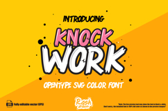 KNOCKWORK - Comic SVG Color Font Product Image 1
