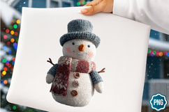 Christmas Whimsical Snowman Clipart Bundle / 28 Png Design Product Image 8