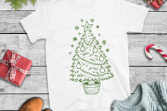 Retro Christmas Doodle SVG Files, Santa, Tree, Mug Product Image 4