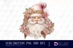 Watercolor Vintage Christmas Santa Clipart Product Image 1