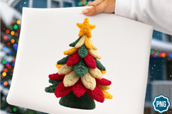 Crochet Yarn Christmas Tree PNG sublimation Bundle/31 design Product Image 10