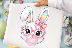 Easter Bunny Coquette PNG, Happy Easter Product Image 1