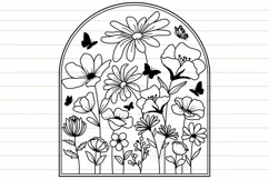 Wildflower Blooms Svg, Flower Svg, Blooming Flowers Svg Product Image 8
