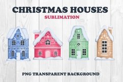 Christmas Houses Sublimation png Product Image 1