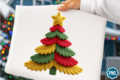 Crochet Yarn Christmas Tree PNG sublimation Bundle/31 design Product Image 12