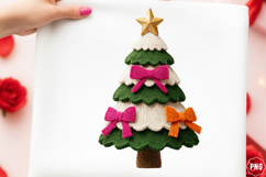 Crochet Yarn Christmas Tree PNG, Christmas Tree PNG, Tree Product Image 1