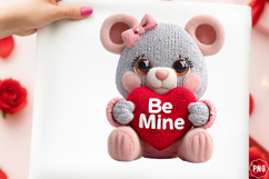 Whimsical Valentines Teddy Bear Clipart Product Image 1