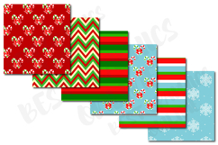 Christmas colorful digital background pattern paper Product Image 2