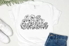 Wildflower Blooms Svg, Flower Svg, Flowers Border Svg, Product Image 3