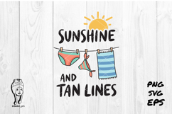 Sunshine and tan lines svg Product Image 1