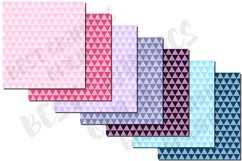 Tinted Triangles Pattern JPG Digital Paper Pack Shape Papers Product Image 2