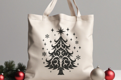 Gothic Christmas Tree SVG, Ornamental Holiday Design Product Image 3