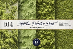 Matcha Powder Texture, Green Matcha Dust Digital Paper Product Image 1