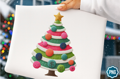 Crochet Yarn Christmas Tree PNG sublimation Bundle/31 design Product Image 14