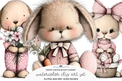 Happy Easter Bunny Clipart Product Image 1