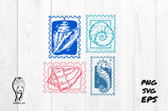Vintage Sea Life Aesthetic Stamp Product Image 3