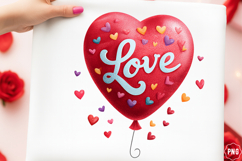 Faux Yarn Valentine Love Heart Png Valentines Product Image 1