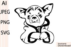 Chihuahua dog/Dog Svg/Png/Jpg/Ai/Vector purebred breed Product Image 1