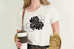 Rose Svg, Flower Svg, Rose Flowers Svg Silhouette. Product Image 2