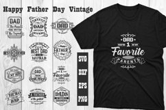 12 Happy Father day Vintage design svg Product Image 1