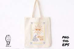 hello sun Summer Preppy Hand Drawn Product Image 1