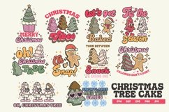 Christmas tree cake Retro svg &amp; sublimation Product Image 1