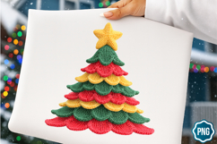 Crochet Yarn Christmas Tree PNG, Christmas Tree PNG, Tree Product Image 1