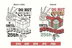 Merry Christmas, do not open until december 25th svg Product Image 1