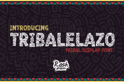 Tribalelazo - tribal display font Product Image 1