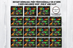 Dinosaur First Day of School Sign Bundle All Grades Included Product Image 1