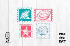 Vintage Sea Life Aesthetic Stamp Product Image 1