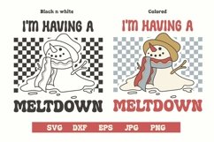 Merry Christmas, I&#039;m having a meltdown svg and sublimation Product Image 1