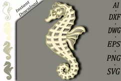 Sea Horse multilayer Svg/3d layered Horse/Paper/Laser Cut Product Image 1