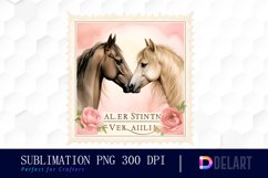 Watercolor Valentine Postage Stamp ,PNG Clipart Product Image 1