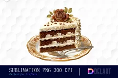 Watercolor Vintage Chocolate PNG Clipart Product Image 1